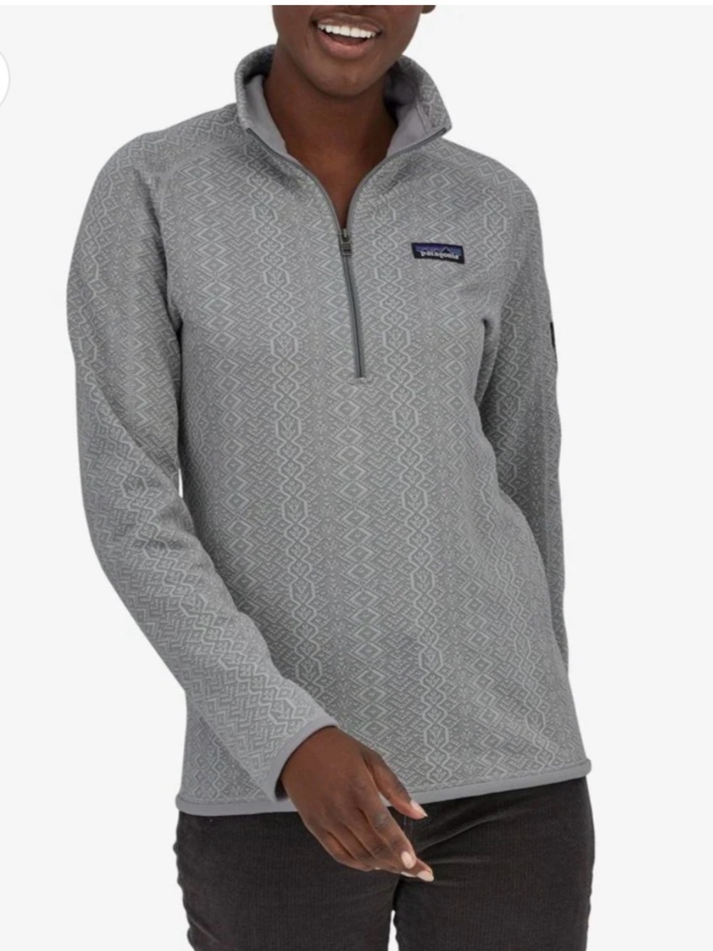 Patagonia Women's Better Sweater® 1/4-Zip Fleece in Frozen Jacquard